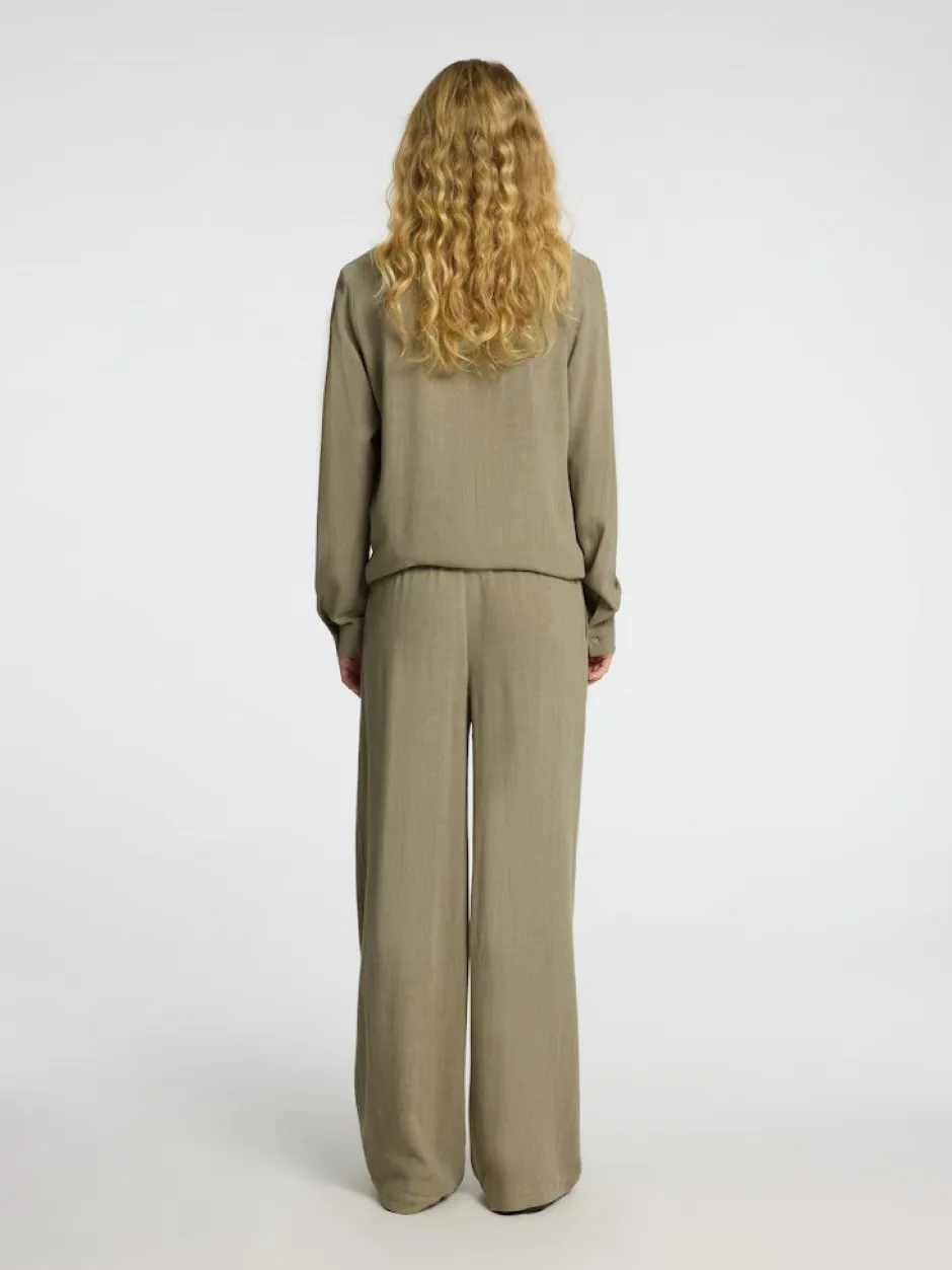 pellavahousut, SLFVIVA-GULIA MW LONG LINEN PANT NOOS>Selected Femme