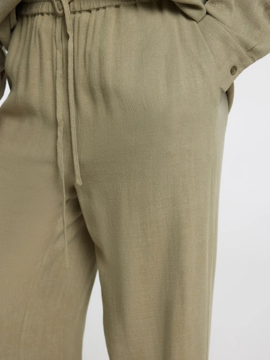 pellavahousut, SLFVIVA-GULIA MW LONG LINEN PANT NOOS>Selected Femme