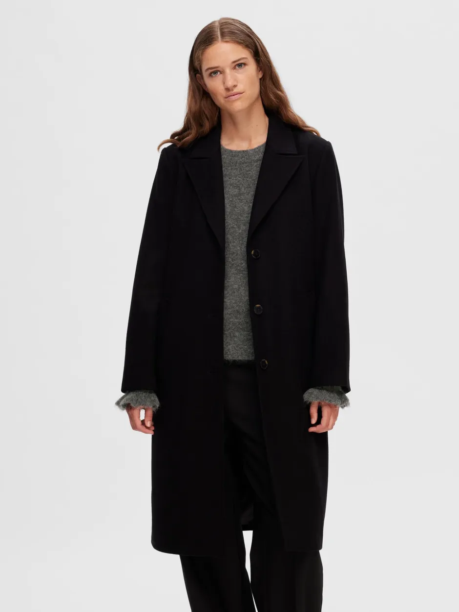 Villakangastakki, SLFALMA WOOL COAT>Selected Femme