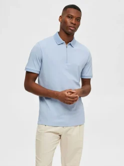 Homme Fave Zip Polo>Selected Discount