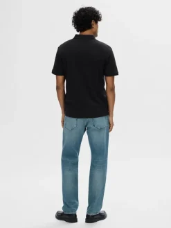 Homme Fave Zip Polo>Selected New