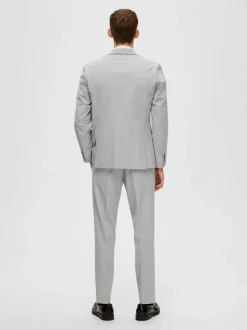 Homme Miesten Bleiseri, LIAM BLZ FLEX NOS Vaaleanharmaa>Selected Discount