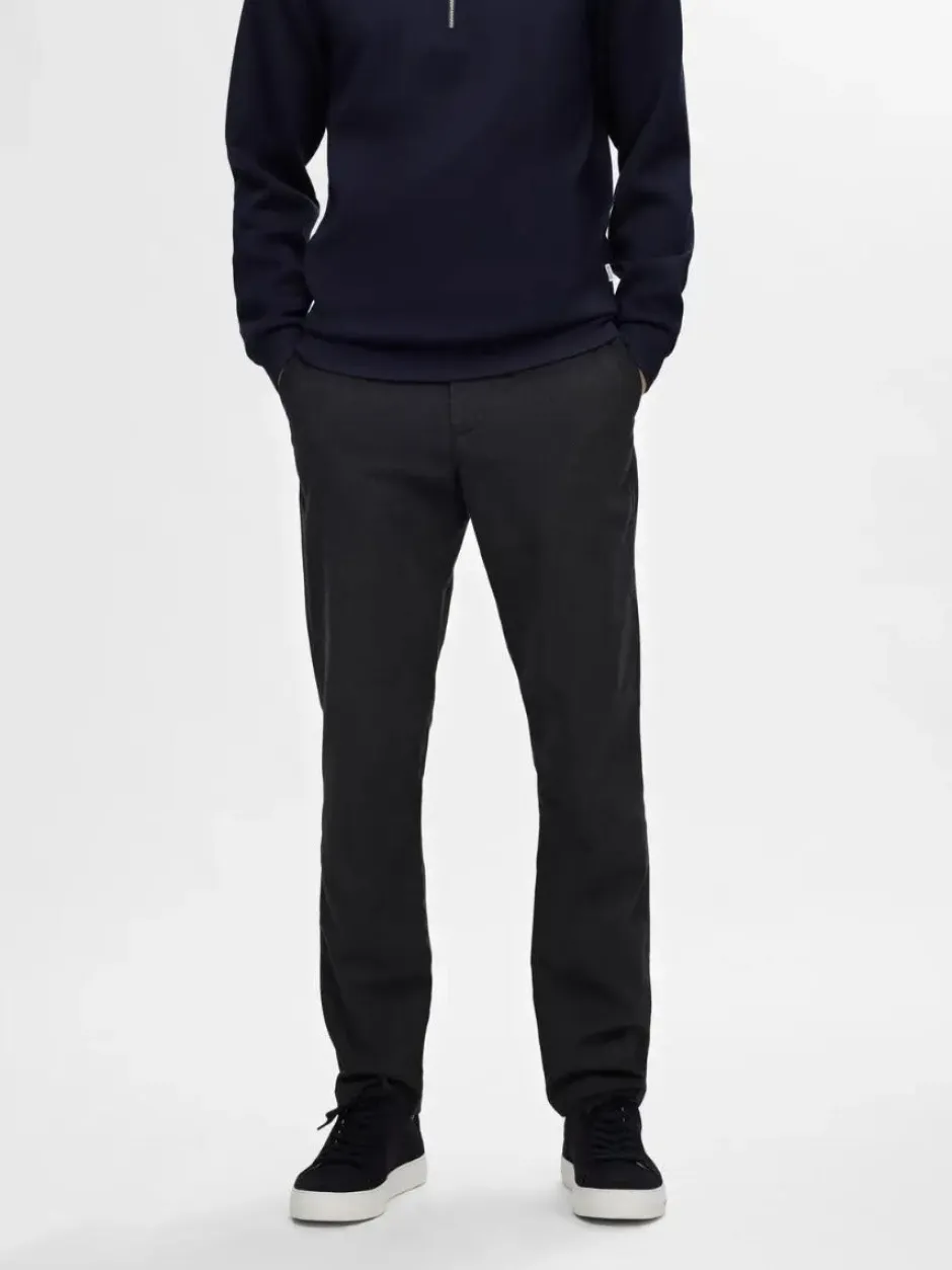 housut, MILES BRUSHED PANTS>Selected Hot