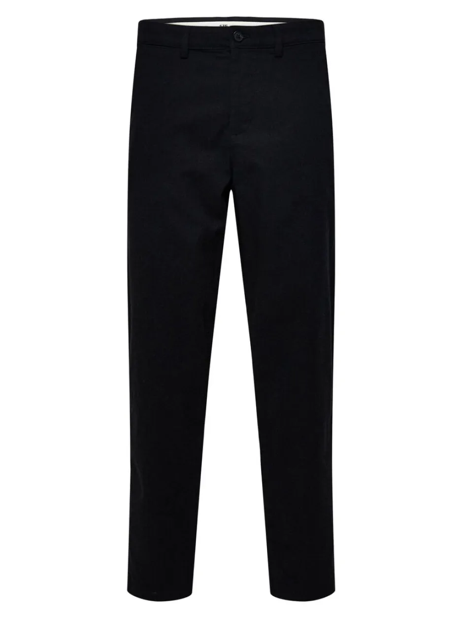 housut, MILES BRUSHED PANTS>Selected Hot