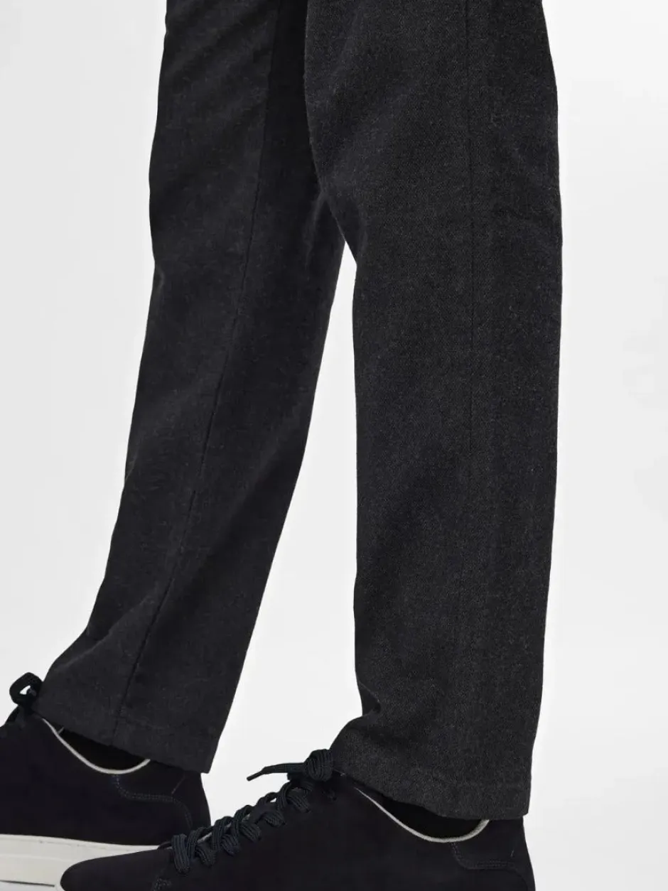 housut, MILES BRUSHED PANTS>Selected Hot