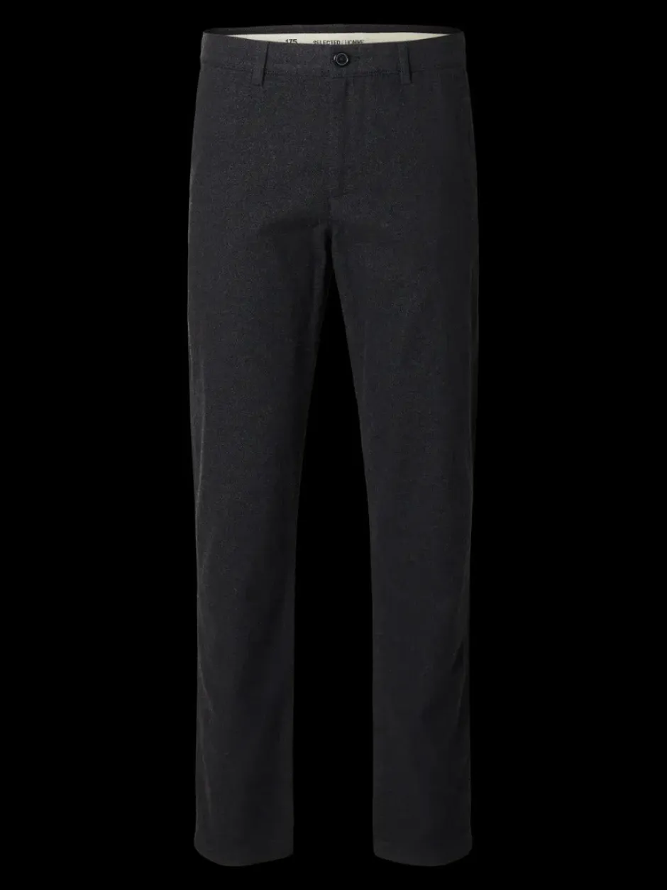 housut, MILES BRUSHED PANTS>Selected Hot