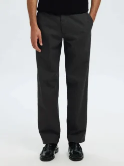 housut, MILES BRUSHED PANTS>Selected