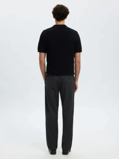housut, MILES BRUSHED PANTS>Selected
