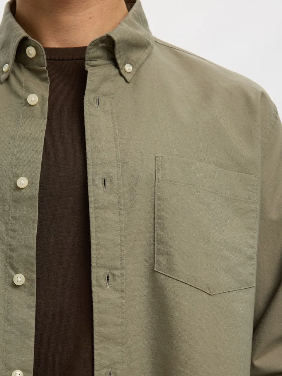 kauluspaita K SLMREGCOLE RICK-OX SHIRT LS,>Selected New