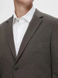 Miesten Bleiseri, SLIM AITOR JERSEY BLAZER NOS Ruskea Kuosi><noscript><img width=