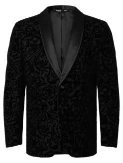 miesten bleiseri SLHSLIM-EDDIE JACQUARD SHAWL BLZ>Selected Discount