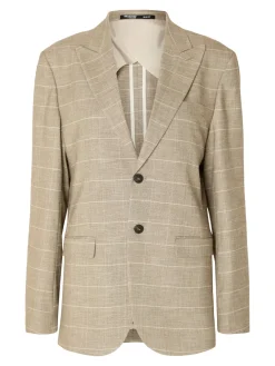 Miesten Bleiseri, SLIM OASIS SAND CHECK NOS><noscript><img width=