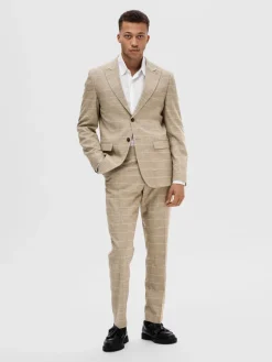 Miesten Bleiseri, SLIM OASIS SAND CHECK NOS><noscript><img width=