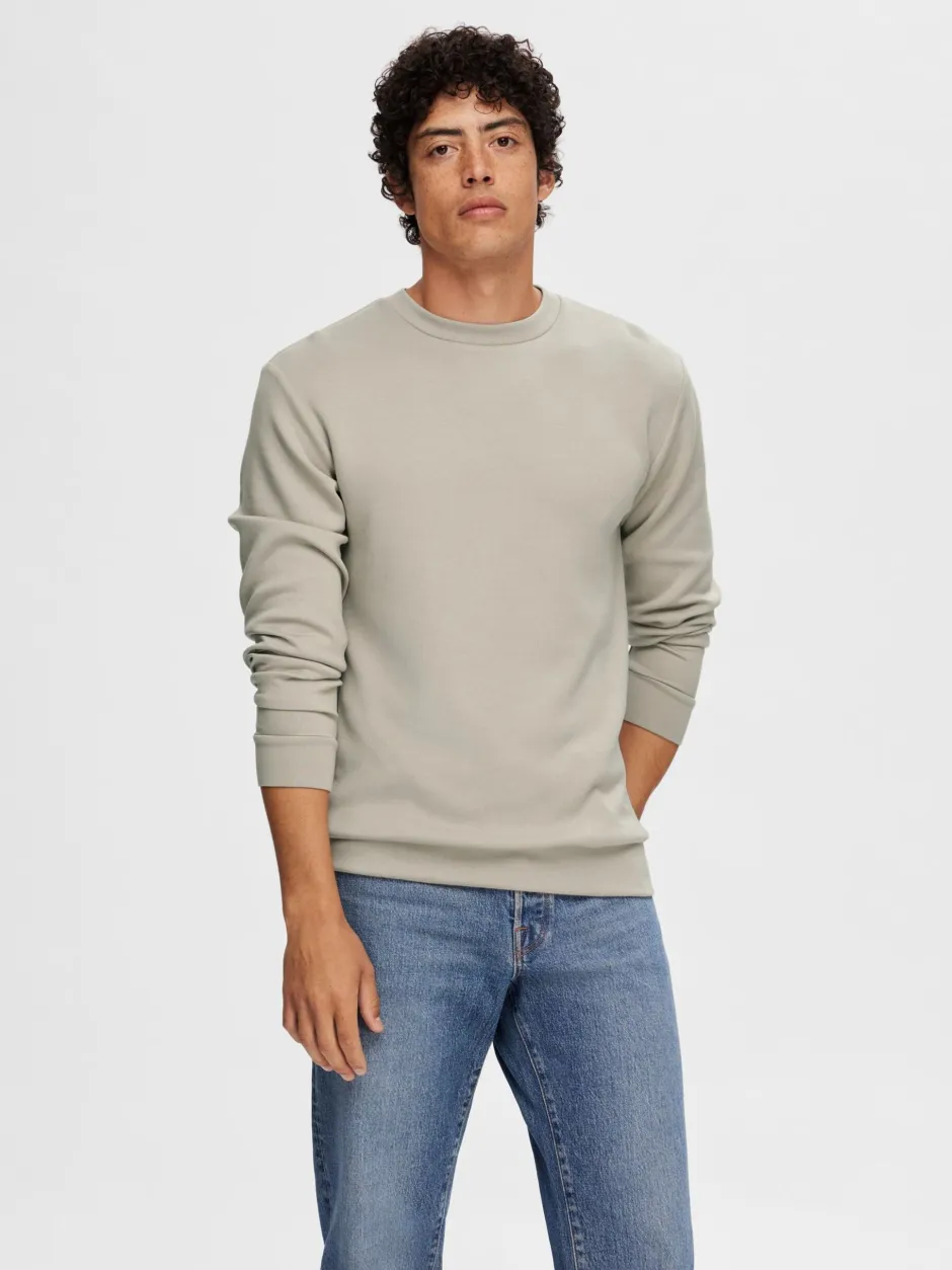 miesten college, MANUEL SOFT CREW NECK>Selected Sale