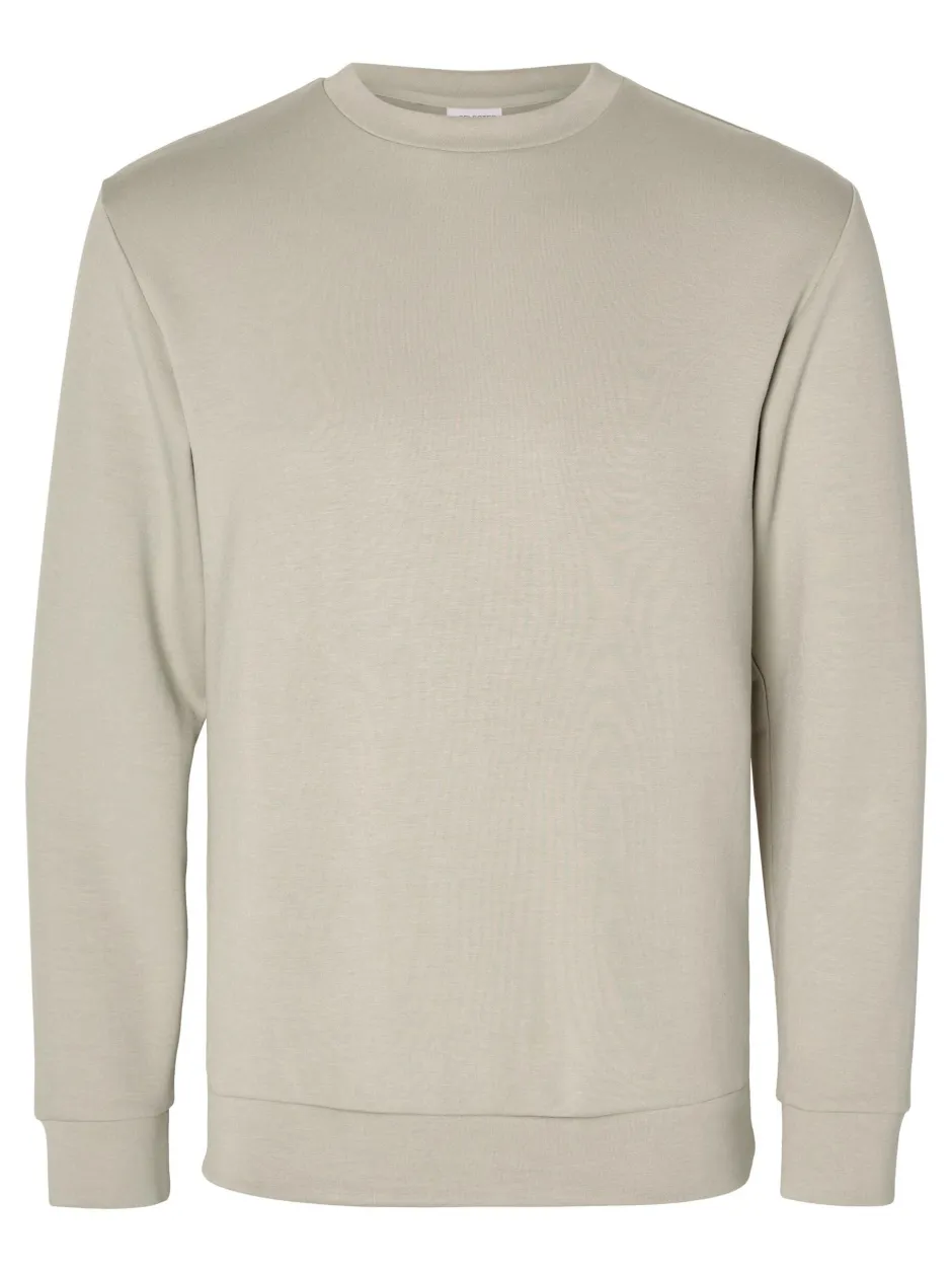 miesten college, MANUEL SOFT CREW NECK>Selected Sale