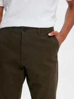 , Miesten Housut, NEW MILES FLEX CHINO NOS Armeijanvihreä><noscript><img width=