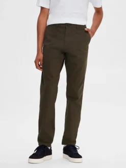 , Miesten Housut, NEW MILES FLEX CHINO NOS Armeijanvihreä><noscript><img width=