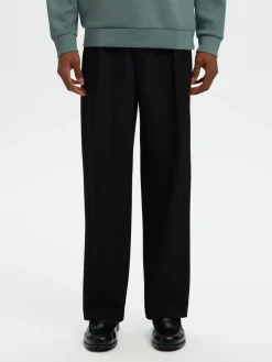 miesten housut, SLH LOOSE FINN FLEX PANTS>Selected Hot