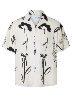 Miesten Kauluspaita, RELAX RAJESH SS AOP>Selected Clearance