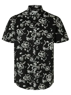 Miesten Kauluspaita NEW LINEN SHIRT>Selected Sale