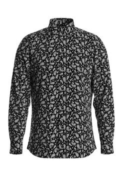 Miesten Kauluspaita, SLIM PERFORMANCE AOP SHIRT>Selected Outlet