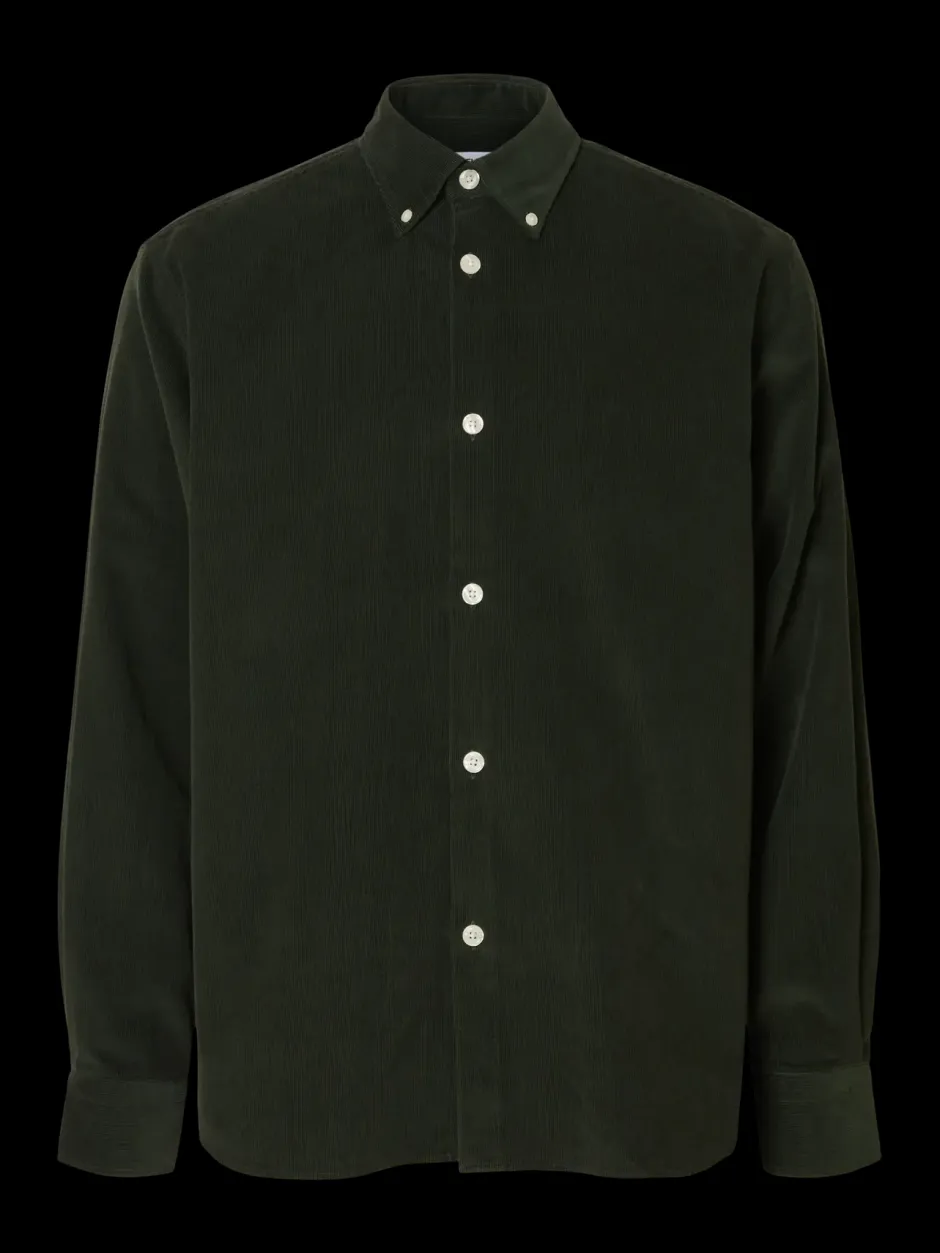 Miesten Kauluspaita K REG DANNI CORD BD LS SHIRT>Selected New