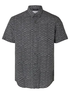 Miesten Kauluspaita NEW LINEN SHIRT Sininen Kuosi><noscript><img width=