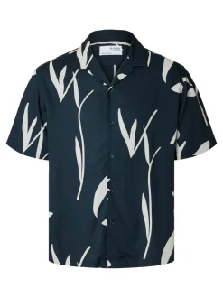 Miesten Kauluspaita, RELAX RAJESH SS AOP>Selected