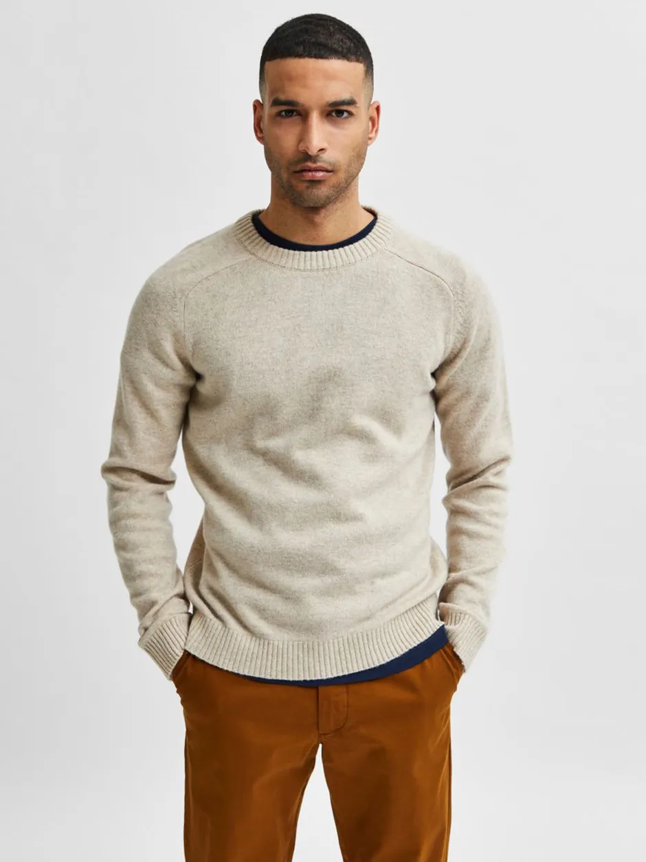 Miesten Neule, Coban Lambs Nos Luonnonvalkoinen>Selected