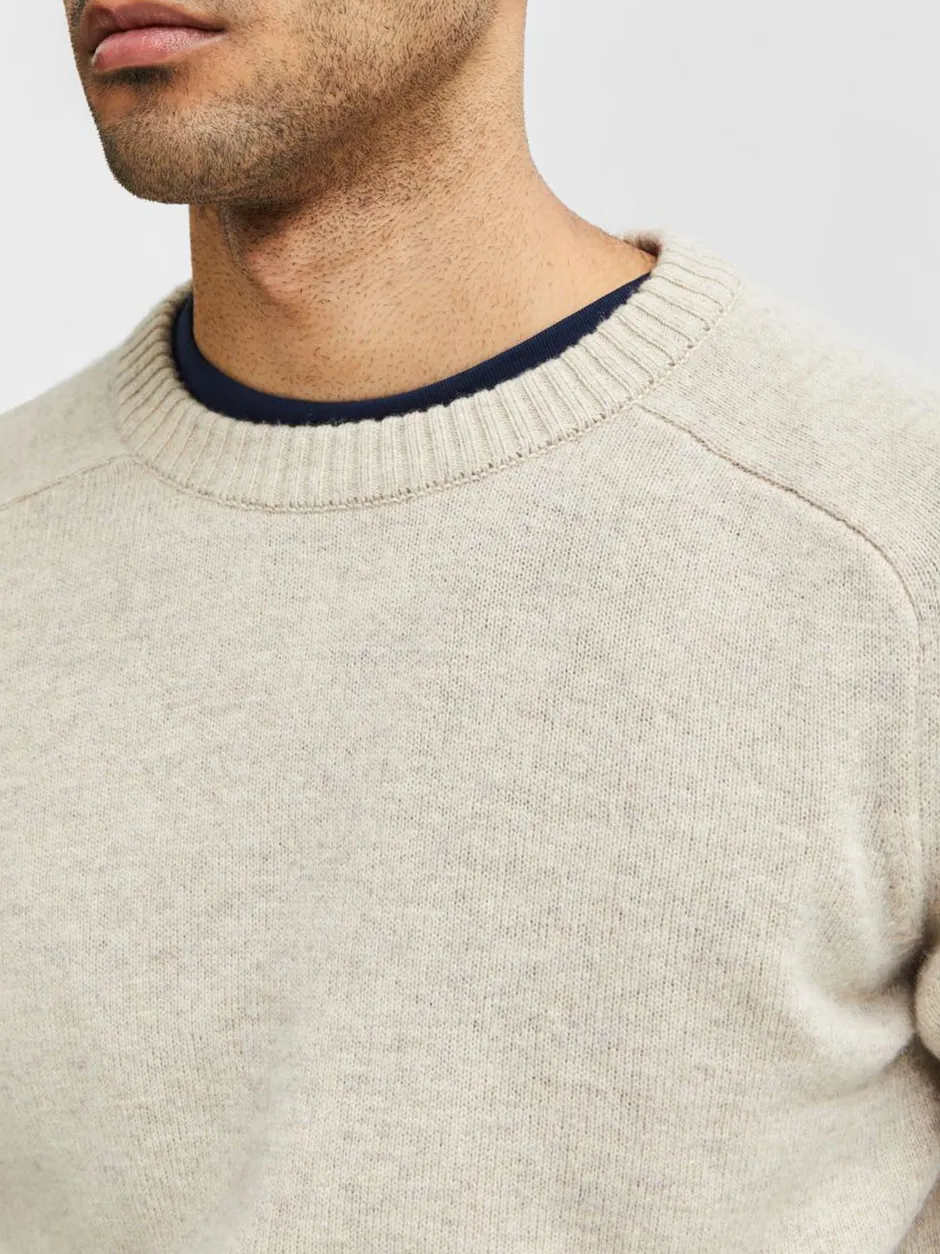 Miesten Neule, Coban Lambs Nos Luonnonvalkoinen>Selected