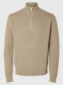 Miesten Neulepusero DANE LS KNIT STRUCTURE HALF ZIP,>Selected Hot