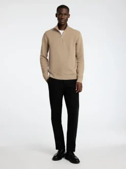 Miesten Neulepusero DANE LS KNIT STRUCTURE HALF ZIP,><noscript><img width=