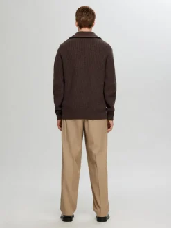 Miesten Neulepusero LAND LS KNIT HALFZIP>Selected Clearance