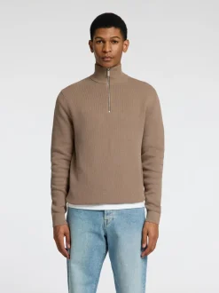 Miesten Neulepusero, DANE LS KNIT STRUCTURE HALF ZIP>Selected Best