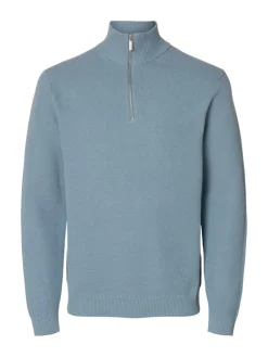 Miesten Neulepusero DANE LS KNIT STRUCTURE HALF ZIP,>Selected Sale