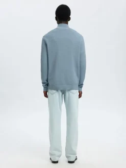 Miesten Neulepusero DANE LS KNIT STRUCTURE HALF ZIP,><noscript><img width=