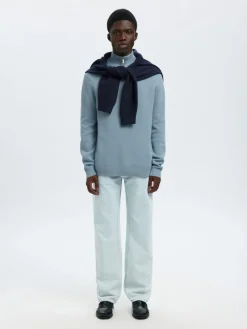 Miesten Neulepusero DANE LS KNIT STRUCTURE HALF ZIP,><noscript><img width=