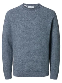 Miesten Neulepusero, ROSS LS KNIT STRUCTURE NOS ORGANIC COTTO>Selected Outlet