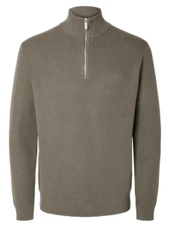 Miesten Neulepusero, DANE LS KNIT STRUCTURE HALF ZIP>Selected Best