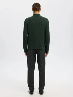 miesten neulepusero, TREVOR LS KNIT STRUCTURE ROLL NECK>Selected
