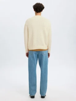 miesten neulepusero, K PHILIP LS KNIT RELAXED CREW NECK>Selected Hot