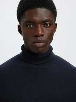 miesten neulepusero K DANE LS KNIT STRUCTURE ROLLNECK NOS,><noscript><img width=