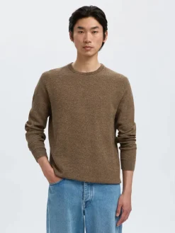 Miesten Neulepusero, ROSS LS KNIT STRUCTURE NOS ORGANIC COTTO>Selected