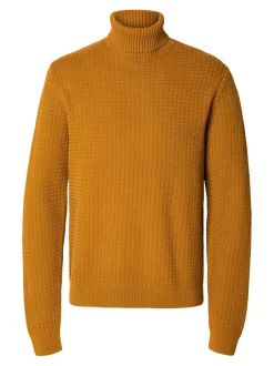 Miesten Neulepusero, ZIG LS KNIT STRUCTURE ROLLNECK>Selected Clearance
