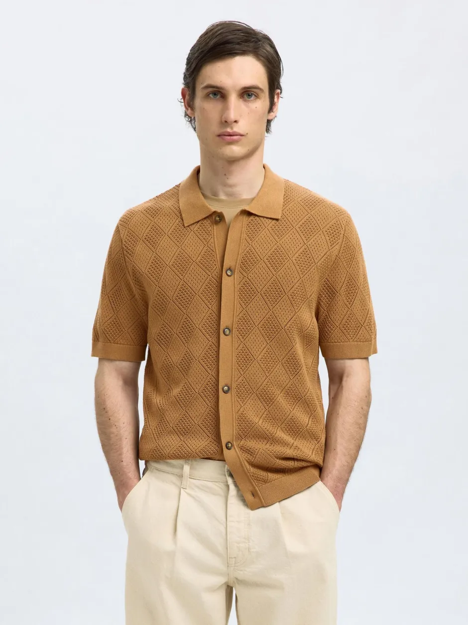 miesten paita, ARCO SS KNIT STRUCTURE POLO>Selected