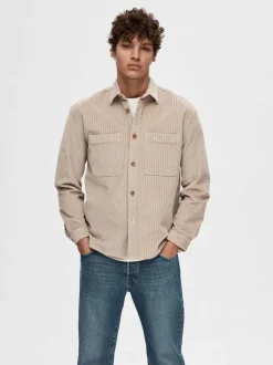 miesten paita, K PEDER CORDUROY OVERSHIRT>Selected Hot