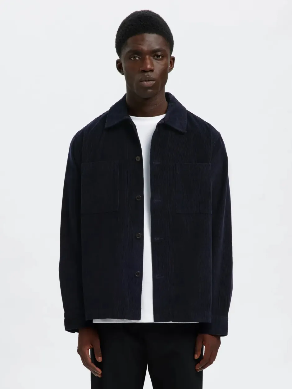 miesten paitatakki, SLHREGTATE CORD OVERSHIRT>Selected New