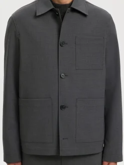 miesten paitatakki SLHRELAX-MAGS HYBRID OVERSHIRT BLAZER EX,><noscript><img width=