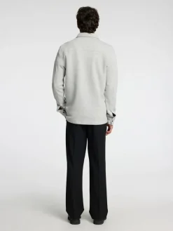 Miesten Paitatakki Jackie Sweat Jacket Vaaleanharmaa>Selected Outlet