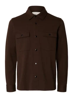 Miesten Paitatakki Jackie Sweat Jacket, Demitasse>Selected Sale